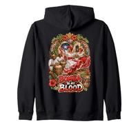 Bomba In My Blood Puerto Rican Heritage Zip Hoodie