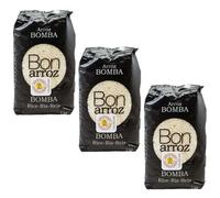 Bomba Paella Rice - Premium Spanish Rice for Paella, 1kg (Pack of 3)