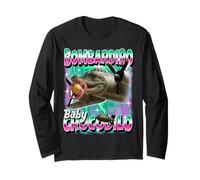Bombardiro-Crocodilo Italian-Brainrot No Bad Drops on Kids Long Sleeve T-Shirt