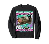 Bombardiro-Crocodilo Italian-Brainrot No Bad Drops on Kids Sweatshirt