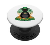 Bombay Cat St Patricks Day Leprechaun Shamrock PopSockets Adhesive PopGrip
