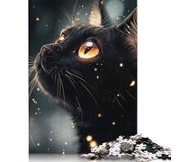 Bombay Cat Under Twilight Sparks Jigsaw Puzzles Puzzle for Adults Kids. 1000 Pieces Whimsical Challenge Toy Educational Game Home Decoration for Educational Games Gifts 1000pcs (75x50cm)
