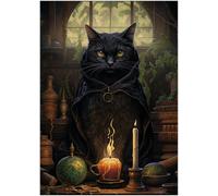 Bombay Cat Wizard Puzzles 1000 Pieces for Adults - Gift for Bombay Cat Owner - Funny Challenging Jigsaw Puzzle Perfect for Game Nights