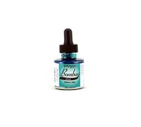 Bombay India Ink, 1.0 oz, Aqua (19BY) - Highly Pigmented, Lightfast, Permanent, Waterproof - for Brush, Drawing Pen or Airbrushes