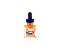 Bombay India Ink, 1.0 oz, Orange (14BY) - Highly Pigmented, Lightfast, Permanent, Waterproof - for Brush, Drawing Pen or Airbrushes