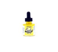 Bombay India Ink, 1.0 oz, Yellow (1BY) - Highly Pigmented, Lightfast, Permanent, Waterproof - for Brush, Drawing Pen or Airbrushes