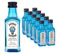 Bombay Sapphire London Dry Gin Miniature Bottle Gift Set, 40% ABV, 12x5cl
