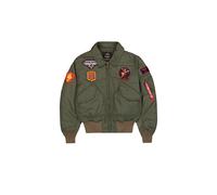 Alpha Industries Men's CWU-45/P Devils Brigade Bomber Jacket, Dark Olive, L