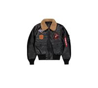 Alpha Industries Men's G1 Devils Brigade FL Bomber Jacket, Black, M