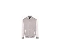 Build Your Brand Basic College Jacket Grey 2XL Men