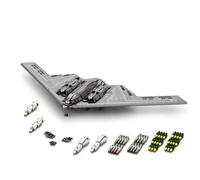 Reobrix B2 Fighter Jet Building Toy Set, Military Bomber Plane Model for Adults, 33038 Airplane Cool Aircraft Hobby Fan Collection Decor Gifts for Men Kids Boy 14+ (1977 Pcs)