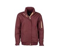 Bomber Jacket Equestrian Style Short Waterproof Riding Coat 12 Colours (UK, Numeric, 14, Regular, Regular, Dark Burgundy)