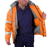 Beeswift BOMBER JACKET FLEECE LINED HV ORANGE XXL