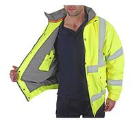 Beeswift BOMBER JACKET FLEECE LINED SAT YELLOW XXL