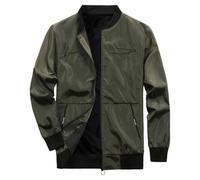 Bomber Jacket Men, Lightweight Jackets for Men Uk Windproof Winter Bomber Coat Casual Zip Up Flying Jacket Warm Lined Baseball Coats Flight Jacket Military Jacket Men Autumn Jacket Men