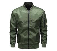 Bomber Jacket Men, Mens Jackets Lightweight Windproof Winter Bomber Coat Casual Zip Up Flying Jacket Warm Lined Baseball Coats Flight Jacket Softshell Jackets Mens Jackets for Men Uk