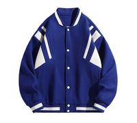 Bomber Jacket, Mens Lightweight Jacket Varsity College Baseball Jacket Coats Causal Long Sleeve Colorblocked Hip Hop Streetwear Aviator Aviator Jackets Hiking Jacket Mens Coats and Jackets