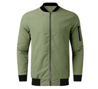 Bomber Jackets for Men Uk, Light Jacket Men Windproof Winter Bomber Coat Casual Zip Up Flying Jacket Warm Lined Baseball Coats Aviator Jackets Mens Smart Jackets Mens Jackets