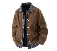 Bomber Jackets for Men Uk Summer Coats, Simple Chic Neat Windproof Outdoor Spring and Summer Transition Stylish Low-Key and High-End Just Needed In the Transition Season