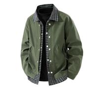 Bomber Jackets for Men Uk Summer Coats, Simple Chic Neat Windproof Outdoor Spring and Summer Transition Stylish Low-Key and High-End Just Needed In the Transition Season