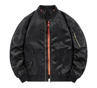 Bomber Jackets for Men Uk, Windproof Winter Bomber Coat Casual Zip Up Flying Jacket Warm Lined Baseball Coats Lightweight Jackets Men Flight Jacket Mens Golf Jacket Men Coat