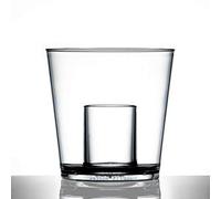 Bomber Shot Glass, 24 Pack, 25ml | Reuse 1000's of Times - Catering Quality Plastic Glassware | Virtually Unbreakable - Tough Polycarbonate | Made in The UK