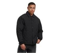 Urban Classics Men's Diamond Quilted Collared Lightweight Jacket in Black | Size: Medium Urban Classics Black M