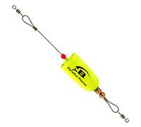 Bomber X-Treme Pro Popper, Yellow, 8" Length, 1 Piece