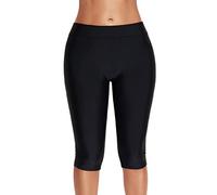 BOMBIKINI Women Swimsuit Shorts Swimwear Shorts Bikini Tankini Bottoms Swim Briefs Beach Trunks,Black 38,XXL