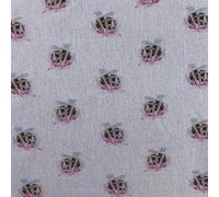 Bombini Bees Bumblebee Watercolour Woodlands Digital Print Design Cotton Rich Linen Look Fabric Curtains Blinds Craft Quilting Patchwork Upholstery | 55" - 140 cm Wide | per Half Metre