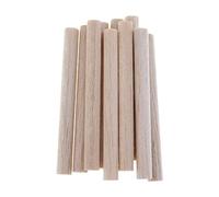 Bombki 10 Pieces Wooden Dowel Rods, Unfinished Natural Wood Sticks, for DIY Crafting Model Making 50/100/150mm - (150mm)