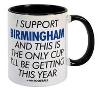 Bomblighters Birmingham Mug - Funny I Support Birmingham City and This is only Cup Football Mug - Joke Comedy Merchandise Gift for Fan, Ceramic, 250ml