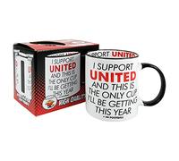 Bomblighters Ceramic I Support Manchester United and This is only Cup Football Mug - Merchandise Gift for Fan