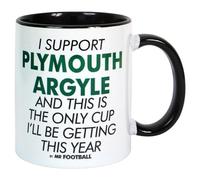 Bomblighters I Support Plymouth Argyle and This is only Cup Football Mug - Merchandise Gift for Fan, Ceramic, 250ml