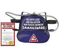 Bombo Celebration Helmet Tin with the wording I saw things you can't even imagine - Colour Blue