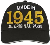 Bombo Made in 1943 All Original Parts 80 Years Birthday Party hat Black