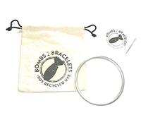 Bombs 2 Bracelets Peace Bangle Recycled Bomb Vietnam War 7cm with Presentation Pouch