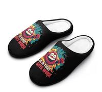Bombs Hang In There It Gets Worse Mens Slipper Slip On Winter Warm House Slippers Shoes Indoor Outdoor