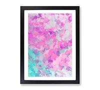 Bombshell Abstract Framed Wall Art Print A2 Black