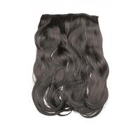BOMBSHELL AHIR EXTENSIONS 180g 24" 5 Clips Flicky One Piece Half Head Clip On Hair Extensions Wig(M03 DARKEST BROWN)