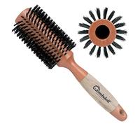 Bombshell Birch Wood Round Brush - Sustainable Boar Bristle Round Brush with Natural Birch Wood Handle, Round Hair Brush for Styling, Blow Out, and Curling (2.5 inch)