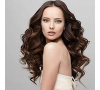 BOMBSHELL HAIR EXTENSIONS 250g 24" Curly 3 Pieces Full Head Clip On Hair Extensions Hair Piece Wig (M22 HIGHLIGHTS TOFFEE BROWN)