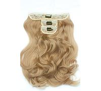 BOMBSHELL HAIR EXTENSIONS 250g 24" Flicky 3 Pieces Full Head Clip On Hair Extensions Hair Piece Wig (M20 HONEY BLONDE)