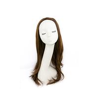 Bombshell Hair Extensions 3/4 Half Head Hair Piece 24 inches Heat Resistant Synthetic Long Flicky Wave Thick Wig (M13 ASH CHOCOLATE BROWN)