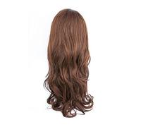 Bombshell Hair Extensions 3/4 Half Head Hair Piece 24 inches Heat Resistant Synthetic Long Flicky Wave Thick Wig (M07 MEDIUM BROWN)