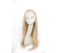 Bombshell Hair Extensions 3/4 Half Head Hair Piece 24 inches Heat Resistant Synthetic Long Flicky Wave Thick Wig (M17 BLEACH BLONDE)