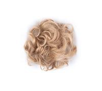 Bombshell Hair Scrunchy Scrunchie Bun Up Do Hair Piece Hair Ribbon Ponytail Extensions Wavy Messy Bun (M05 LIGHT MEDIUM BLONDE)