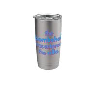 Bombshell HAS Entered The Villa Funny got a Text Chat Meme Stainless Steel Insulated Tumbler