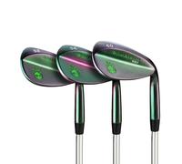 BombTech - Premium Golf Wedge Set - 52, 56, 60 Degrees Golf Wedges - Max Groove for Increased Spin - Black Wedges… (Midnight Shadow)