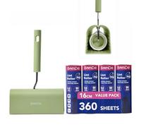 BomDa Extra Sticky Large Lint Roller for Clothes, Sofa, Bed and Carpet, Lint Roller for Pet Hair, Cat Hair, Dog Hair, Dust & Lint, 16 cm (1 Lint Roller + 360 Sheets)